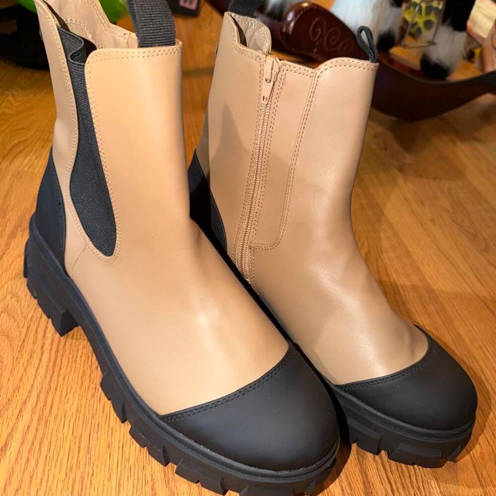A-new-day Women's Tan and Black Boots